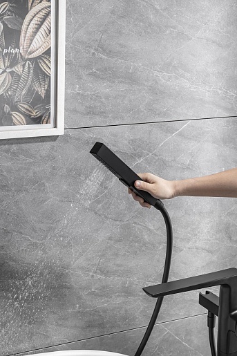 Allen Brau Смеситель для ванны Infinity 5.21009-31 (с внутренней частью) черный матовый – картинка-11